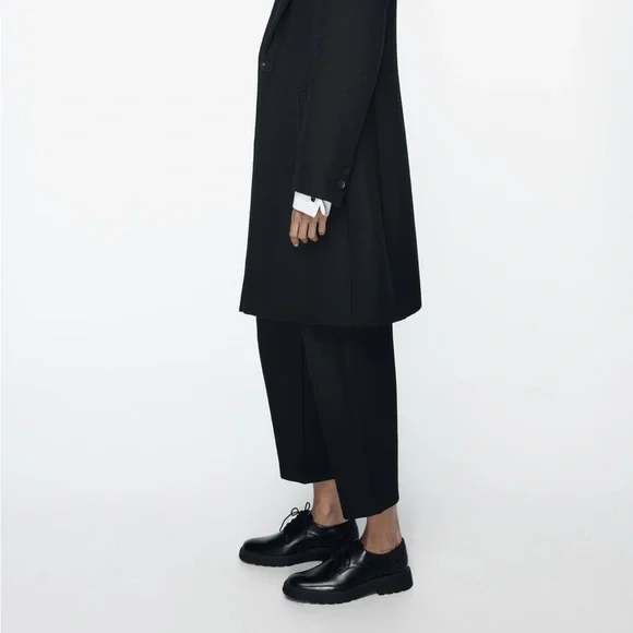 Zara black coat size xs - Picture 5 of 10